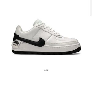 Nike Low-Top Leather Sneakers - White & Black